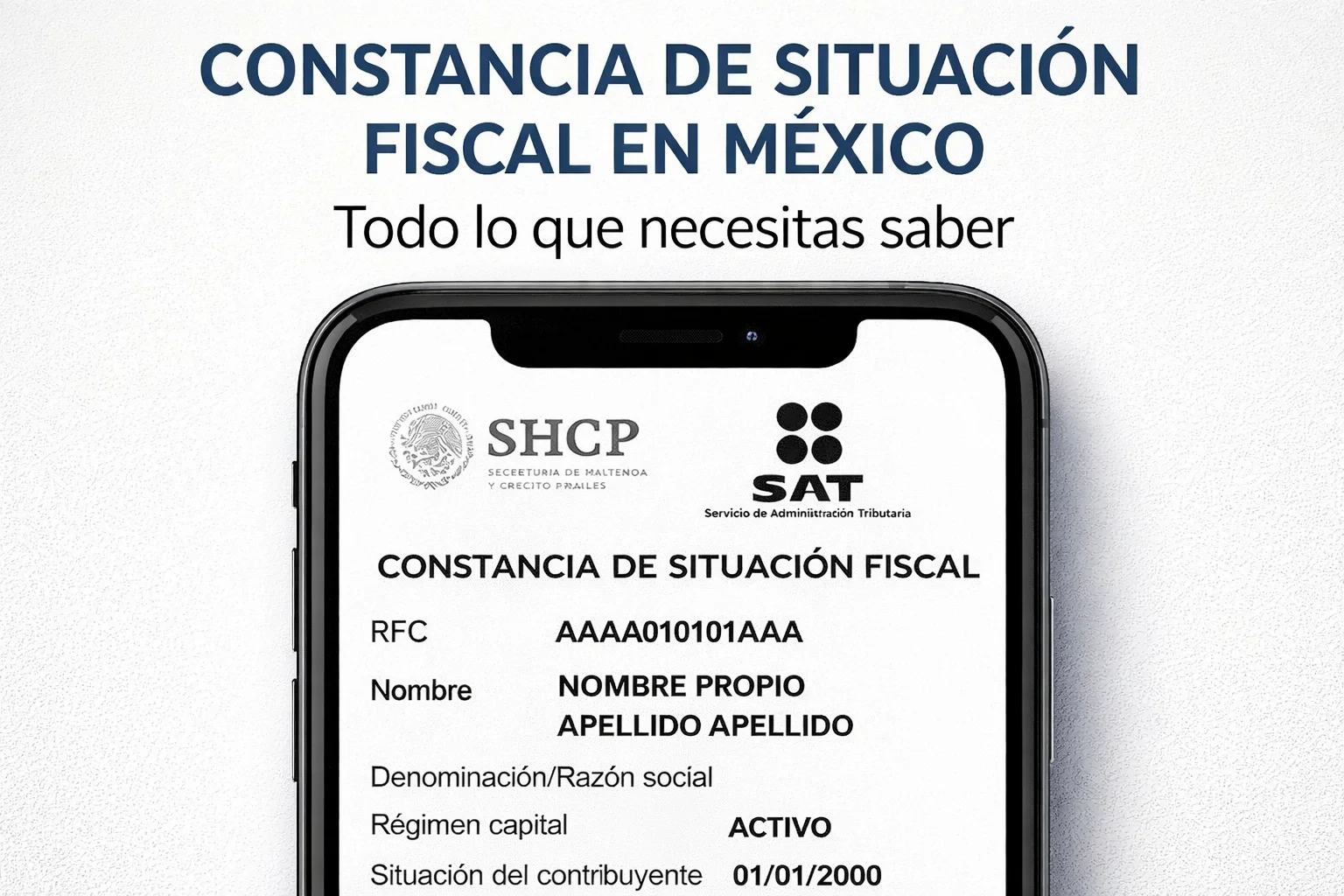 Descarga constancia de situación fiscal